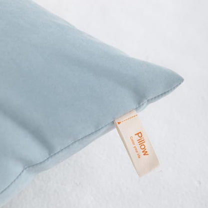 NTBAY Toddler Pillows, Set of 2, 13"x18", Sea Green - color: Sea Green, size: 13"x18"