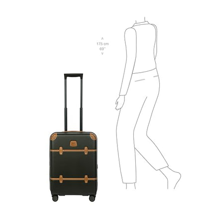 Bellagio 21" Expandable Cabin Trolley, Airline Approved, Spinner - Olive - color: Olive, size: 21" Carry On Expandable