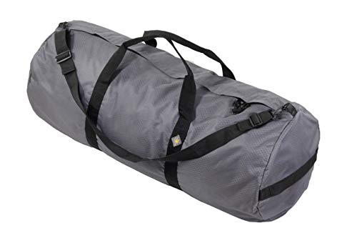 131L Expedition Heavy Duty Duffle Bag, Weatherproof Ripstop Travel Gear Bag - color: Steel Grey, size: 16" x 40" (131 Liters)
