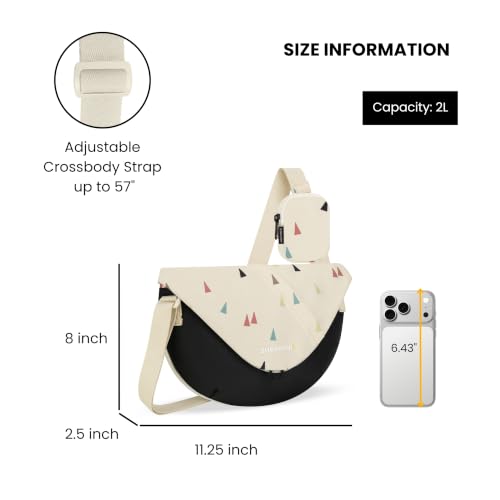 Sherpani Milli, Small Crossbody Purse for Women, Shoulder Bag - color: Terrazzo