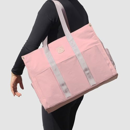 ESVAN Utility Tote Bag with Zip Top Waterproof Teacher Tote Bag for Teacher Work Women Beach - color: C2