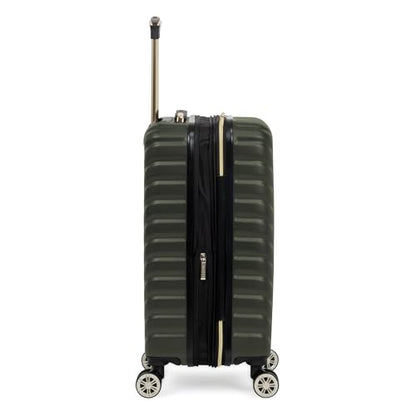 Kenneth Cole REACTION Madison Square Lightweight Hardside Chevron Expandable Spinner Luggage, Olive, 2-Piece (20" Carry On + Sophie Backpack) - color: Olive, size: 2-Piece (20" Carry On + Sophie Backpack)