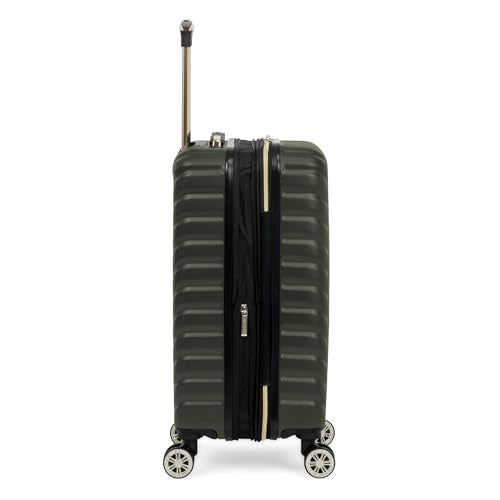 Kenneth Cole REACTION Madison Square Lightweight Hardside Chevron Expandable Spinner Luggage, Olive, 2-Piece (20" Carry On + Sophie Backpack) - color: Olive, size: 2-Piece (20" Carry On + Sophie Backpack)
