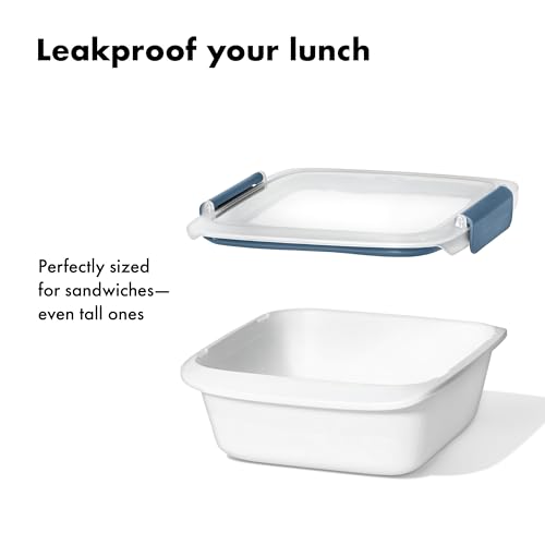 OXO Good Grips Prep & Go Sandwich Container - 4.3 Cup, Ocean Blue - color: Ocean Blue, style: Sandwich Container