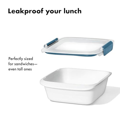 OXO Good Grips Prep & Go Sandwich Container - 4.3 Cup, Ocean Blue - color: Ocean Blue, style: Sandwich Container