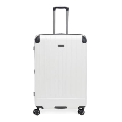 Kenneth Cole Reaction Flying Axis 28" Hardside Expandable 8-Wheel Spinner Check-Size Luggage, Coconut White - color: Coconut White, size: 28-Inch Checked