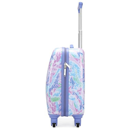 NAUTICA Kids 18" Hardside Carry-on Suitcase with Spinner Wheels, Pastel Shell - color: Pastel Shell