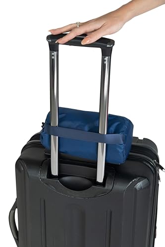 BlueHills Premium Ultra Compact Travel Blanket Pillow Airplane - Navy Blue - color: C001-navy