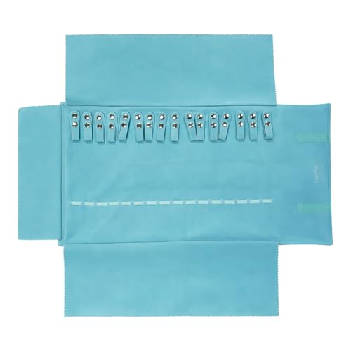 UnionPlus Travel Necklaces Roll Organizer Anti-Tangle River Blue - color: River Blue, size: Medium