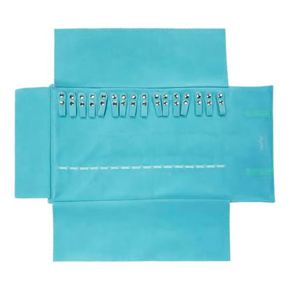 UnionPlus Travel Necklaces Roll Organizer Anti-Tangle River Blue - color: River Blue, size: Medium