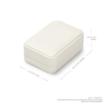 Oirlv Creamy White Pendant Necklace Box - color: Creamy-white, size: Necklace Box