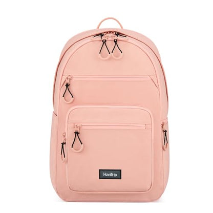 HanTrip 18 Inch Carry on Travel Backpack with Lots of Pockets, Pink - color: Pink, size: 18 Inch