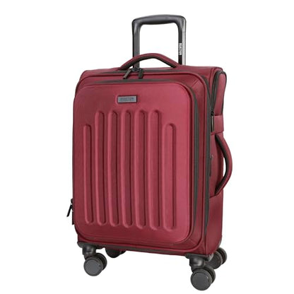 Kenneth Cole REACTION The Venturer 20-Inch Carry-On Lightweight Durable Softside 8-Wheel Spinner Cabin Size Luggage, Wine - color: Wine, size: Medium