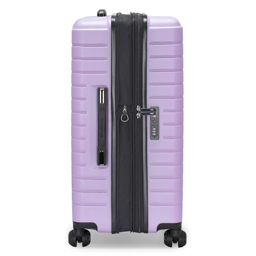 Traveler's Choice Archer Polycarbonate Hardside Spinner Luggage Set, Tie Down Straps, Light Purple, 2-Piece - color: Light Purple, size: 2-Piece Set