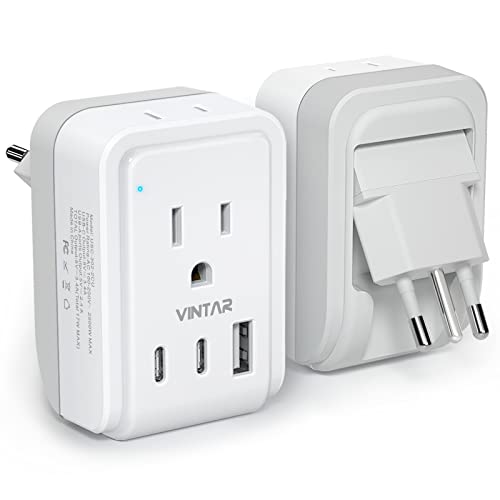 VINTAR Foldable Italy Travel Plug Adapter, Type L Plug Adapter, 1 Pack - style: Type L - Italy Chile