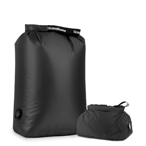 Travel Laundry Bag, Pump-Free Vacuum Compression Dirty Clothes Bag, Small Reusable Waterproof & Washable Laundry Bag, Wet and Dry Bag, Ideal for Suitcases, Road Trip Essentials (1 Pack) Black - color: Black, size: 17.5" L × 13.5" W × 5" H