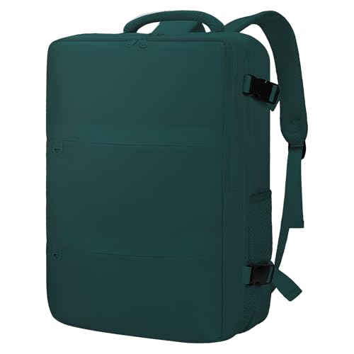 Travel Carry On Backpack for Women, TSA Approved 15.6" Laptop Daypack - color: Peacockblue, size: Medium
