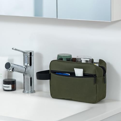 Elviros Hanging Toiletry Bag, Lightweight Dopp Kit, Small, Army Green - color: Army Green, size: Small