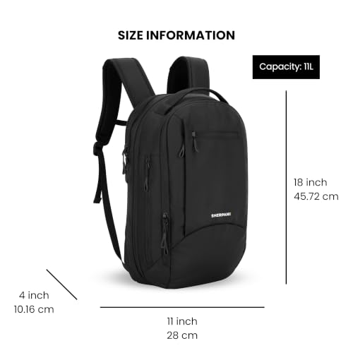 Sherpani Crew Travel Backpack for Women, Commuter Daypack (Raven) - color: Raven