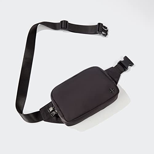 Pander Belt Bag Large 2L, Nylon Fanny Pack Purse for Women and Men with Adjustable Strap - color: Dim Grey