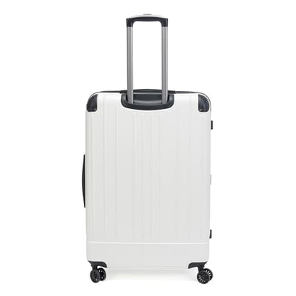 Kenneth Cole Reaction Flying Axis 28" Hardside Expandable 8-Wheel Spinner Check-Size Luggage, Coconut White - color: Coconut White, size: 28-Inch Checked