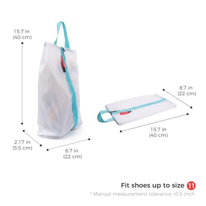 pack all 여행용 신발 가방, 스포츠용 방수 신발 파우치 - color: 화이트., style: 1팩
