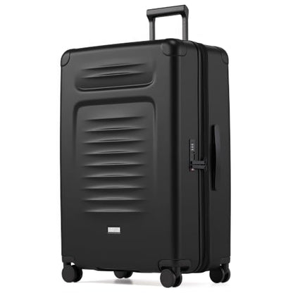Coolife Expandable Luggage with TSA Lock Large Checked Black - color: Black, size: 29 Inch-EXT