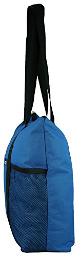 Ensign Peak Shoulder Tote with Multiple Pockets and Zipper Closure - color: Royal