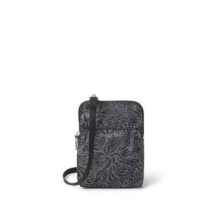 Baggallini RFID Bryant Pouch - color: Midnight Blossom Print