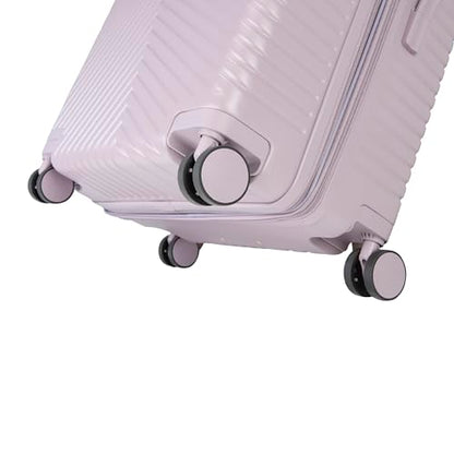 Jessica Simpson Abilene 28" Expandable 8-Wheel Spinner Large Checked Luggage Suitcase, Elderberry - color: Elderberry, size: Large Checked
