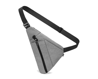 OSOCE Sling Bag for Men, RFID Blocking Anti-Theft, Water Bottle Holder, S - color: Grey, size: Small