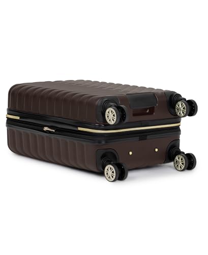 Kenneth Cole REACTION Madison Square Lightweight Hardside Chevron Expandable Spinner Luggage, Chocolate Brown, 2-Piece Set (20" & 28") - color: Chocolate Brown, size: 2-Piece Set (20" & 28")