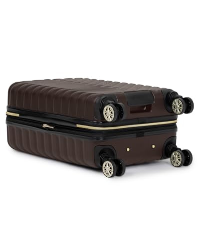 Kenneth Cole REACTION Madison Square Lightweight Hardside Chevron Expandable Spinner Luggage, Chocolate Brown, 2-Piece Set (20" & 28") - color: Chocolate Brown, size: 2-Piece Set (20" & 28")