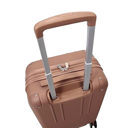 Jessica Simpson Countryside 21" Expandable 8-Wheel Spinner Carry On Luggage Suitcase, Mocha Mousse - color: Mocha Mousse, size: Carry-On