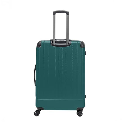 Flying Axis Collection Lightweight Hardside Expandable 8-Wheel Spinner Luggage, Midnight Turquoise, 28-Inch Checked - color: Midnight Turquoise, size: 28-Inch Checked