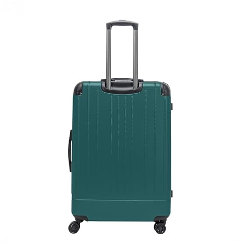 Flying Axis Collection Lightweight Hardside Expandable 8-Wheel Spinner Luggage, Midnight Turquoise, 28-Inch Checked - color: Midnight Turquoise, size: 28-Inch Checked