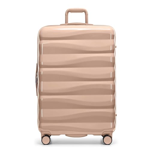Traveler's Choice Edinburgh II Hardside Spinner Luggage, TSA Lock, Sand, 29" Large - color: Sand, size: 29" Large