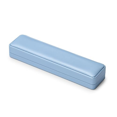 Oirlv Blue Long Necklace Storage Box - color: Sky Blue, size: Long Chain Box