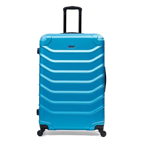 InUSA ENDURANCE Luggage with Spinner Wheels | Durable Lightweight Hardside Suitcase, Travel Bag with Handle and Trolley, 32-Inch Extra-Large Checked Luggage | Teal - color: Teal, size: 32-Inch
