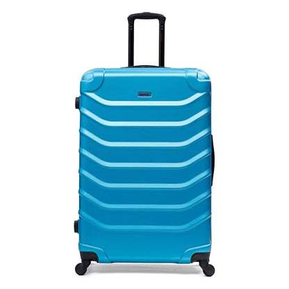 InUSA ENDURANCE Luggage with Spinner Wheels | Durable Lightweight Hardside Suitcase, Travel Bag with Handle and Trolley, 32-Inch Extra-Large Checked Luggage | Teal - color: Teal, size: 32-Inch