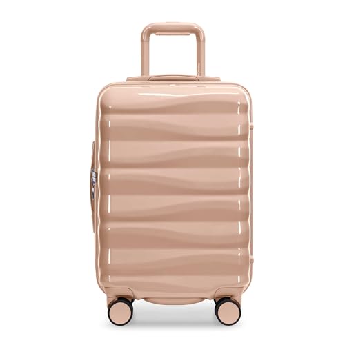 Traveler's Choice Edinburgh II Hardside Spinner Luggage, TSA Lock, Sand, 21" Carry-on - color: Sand, size: 21" Carry-on