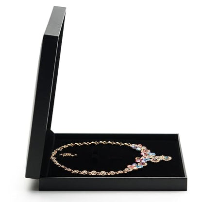 Oirlv Black Necklace Case,Big Necklace Gift Box for Women,Jewelry Set - color: Jewelry set box