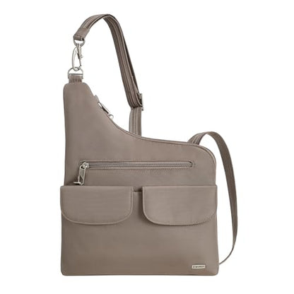 Travelon Anti-Theft Classic Crossbody Bag - color: Hazelnut