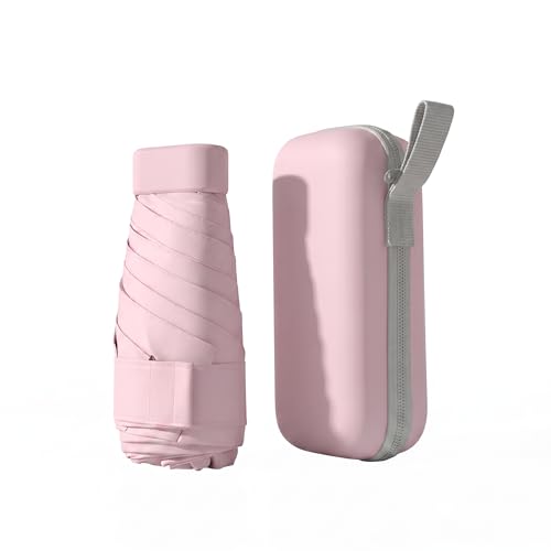 Mini Travel Umbrella, UPF 50+ UV Sun Protection - color: Pink