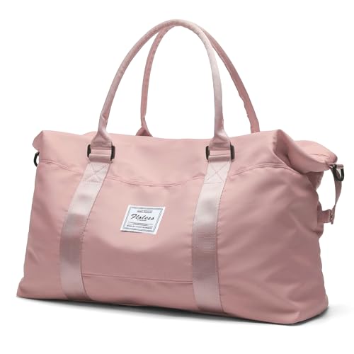 Travel Duffel Bag, Carry On Overnight Weekender Bags for Women - color: A1-Pink, style: Extra Large Travel Bag