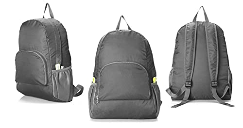 Backpack Packable Foldable Ultra Lightweight Water Resistant Durable Camping Travel Hiking Daypack for Men Women (Grey) - color: Grey