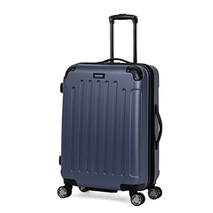 Kenneth Cole REACTION Renegade Luggage Expandable 8-Wheel Spinner Lightweight Hardside Suitcase, Smokey Purple, 24-Inch Checked - color: Smokey Purple, size: 24-Inch Checked