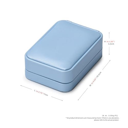 Oirlv Blue Pendant Necklace Gift Box - color: Sky Blue, size: Necklace Box