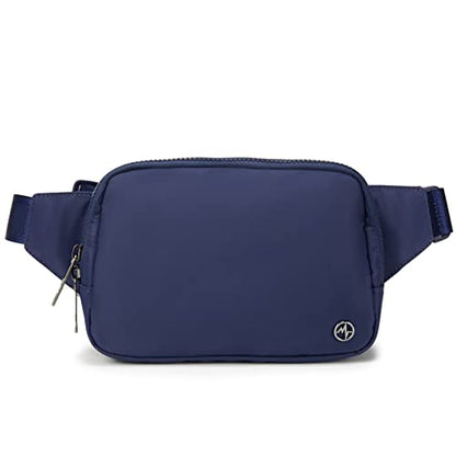 Pander Belt Bag Large 2L, Nylon Fanny Pack Purse for Women and Men with Adjustable Strap - color: Blue Storm