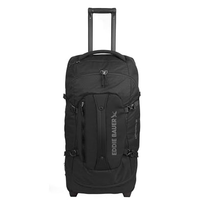 Eddie Bauer Expedition Rolling Duffel Bag with Wheels - Black, 30" - color: Black, size: 30" (Check-In)